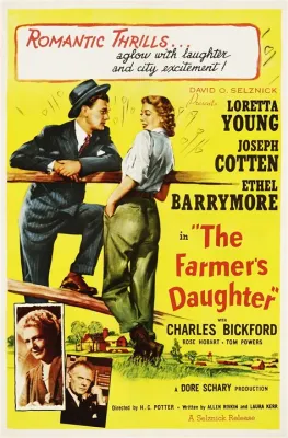 The Farmer's Daughter - a charming romantic comedy set against the backdrop of idyllic farmland!